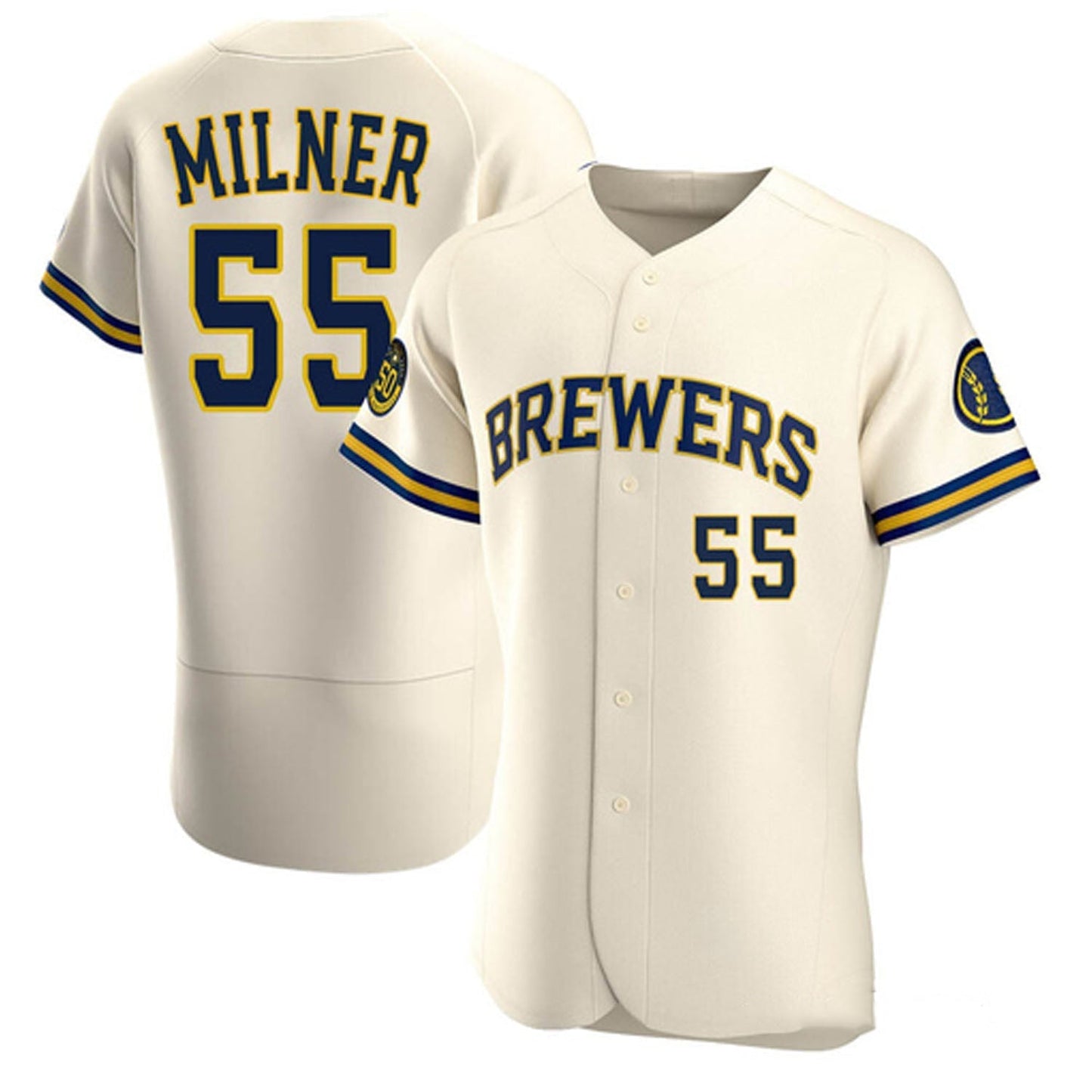 Baseball Hoby Milner Milwaukee Brewers 55 Jersey