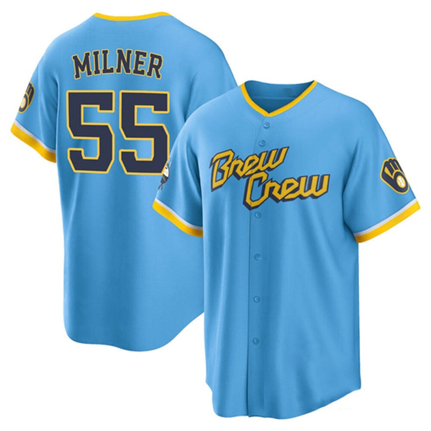 Baseball Hoby Milner Milwaukee Brewers 55 Jersey