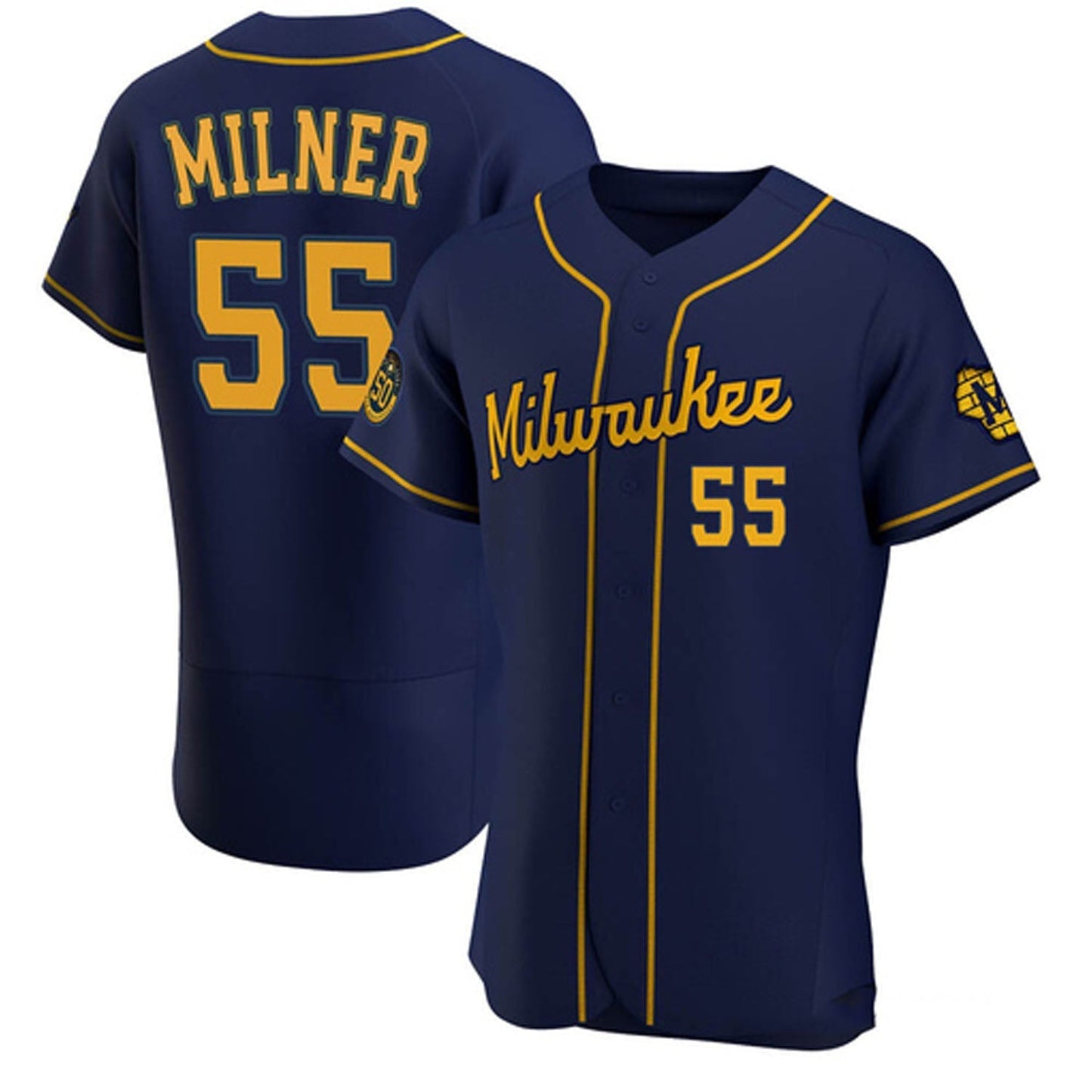 Baseball Hoby Milner Milwaukee Brewers 55 Jersey