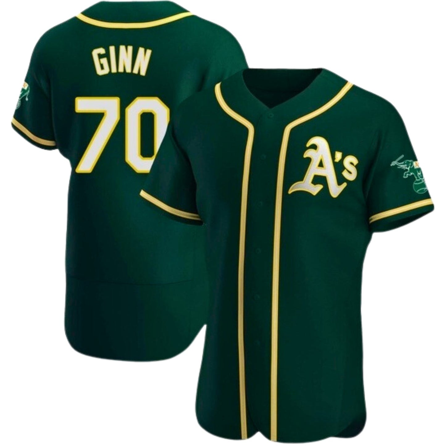 Baseball J.T. Ginn Oakland Athletics 70 Jersey