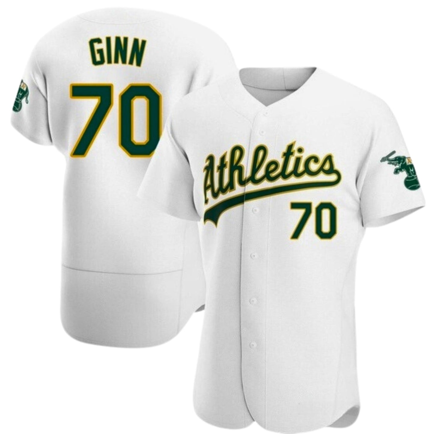Baseball J.T. Ginn Oakland Athletics 70 Jersey