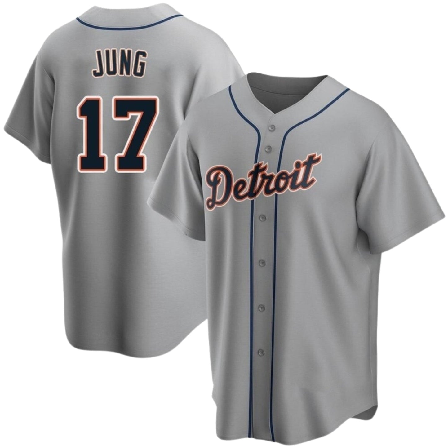 Baseball Jace Jung Detroit Tigers 17 Jersey