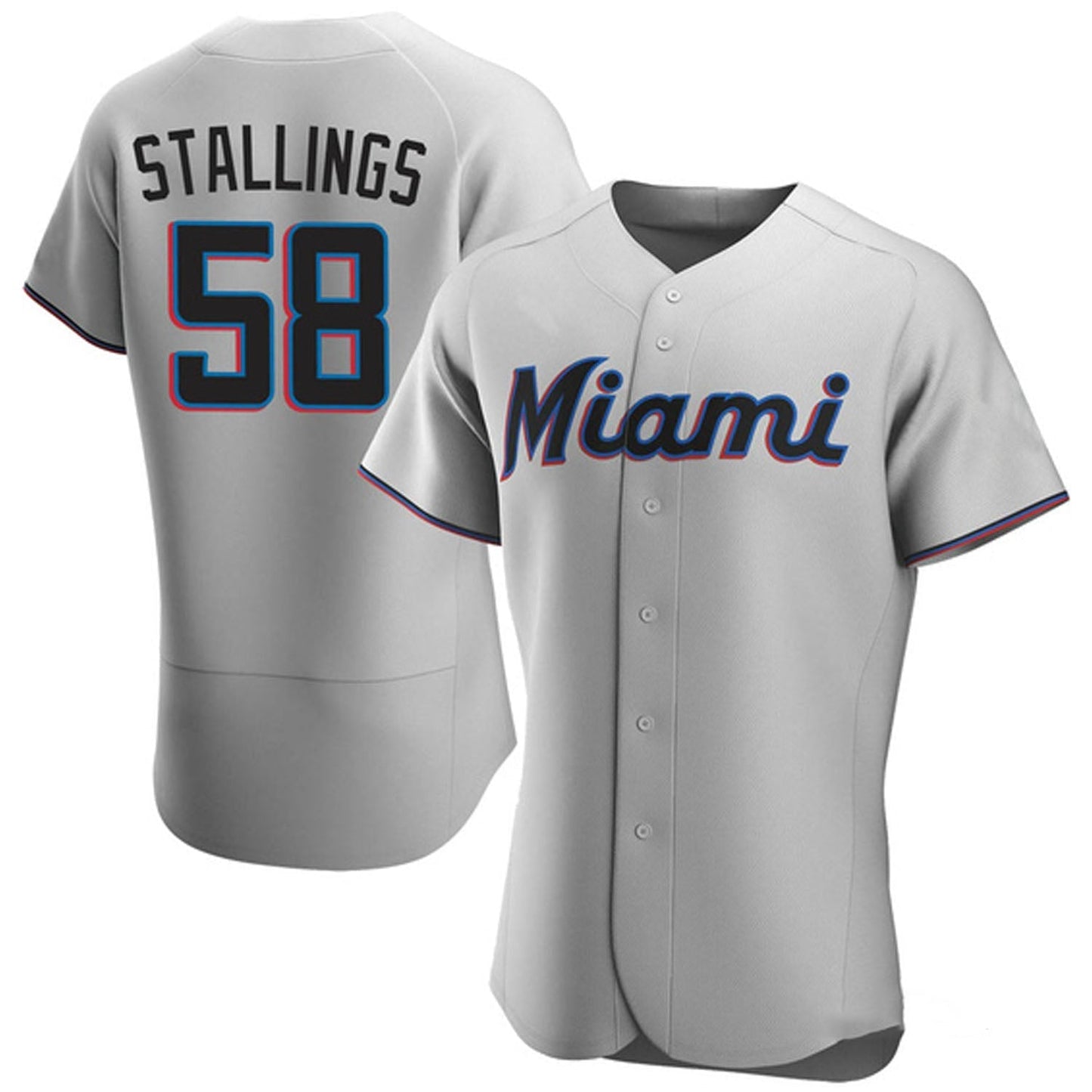 Baseball Jacob Stallings Miami Marlins 58 Jersey