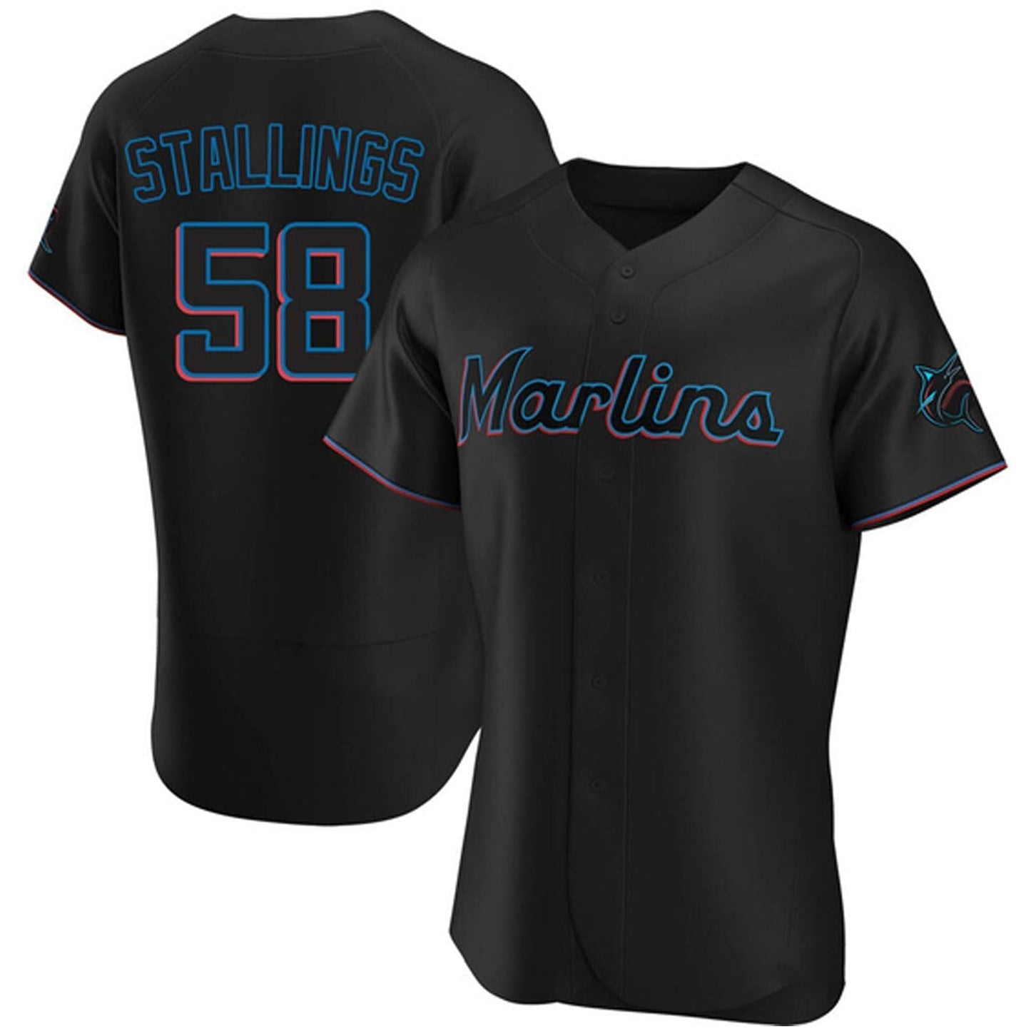 Baseball Jacob Stallings Miami Marlins 58 Jersey