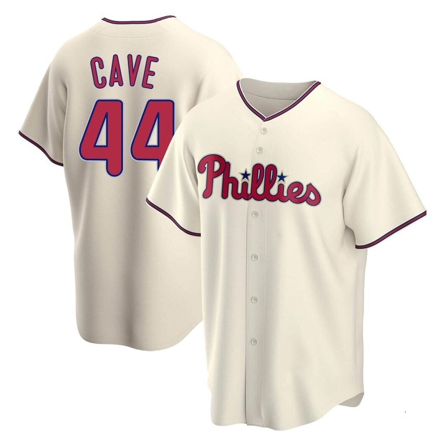 Baseball Jake Cave Philadelphia Phillies 44 Jersey