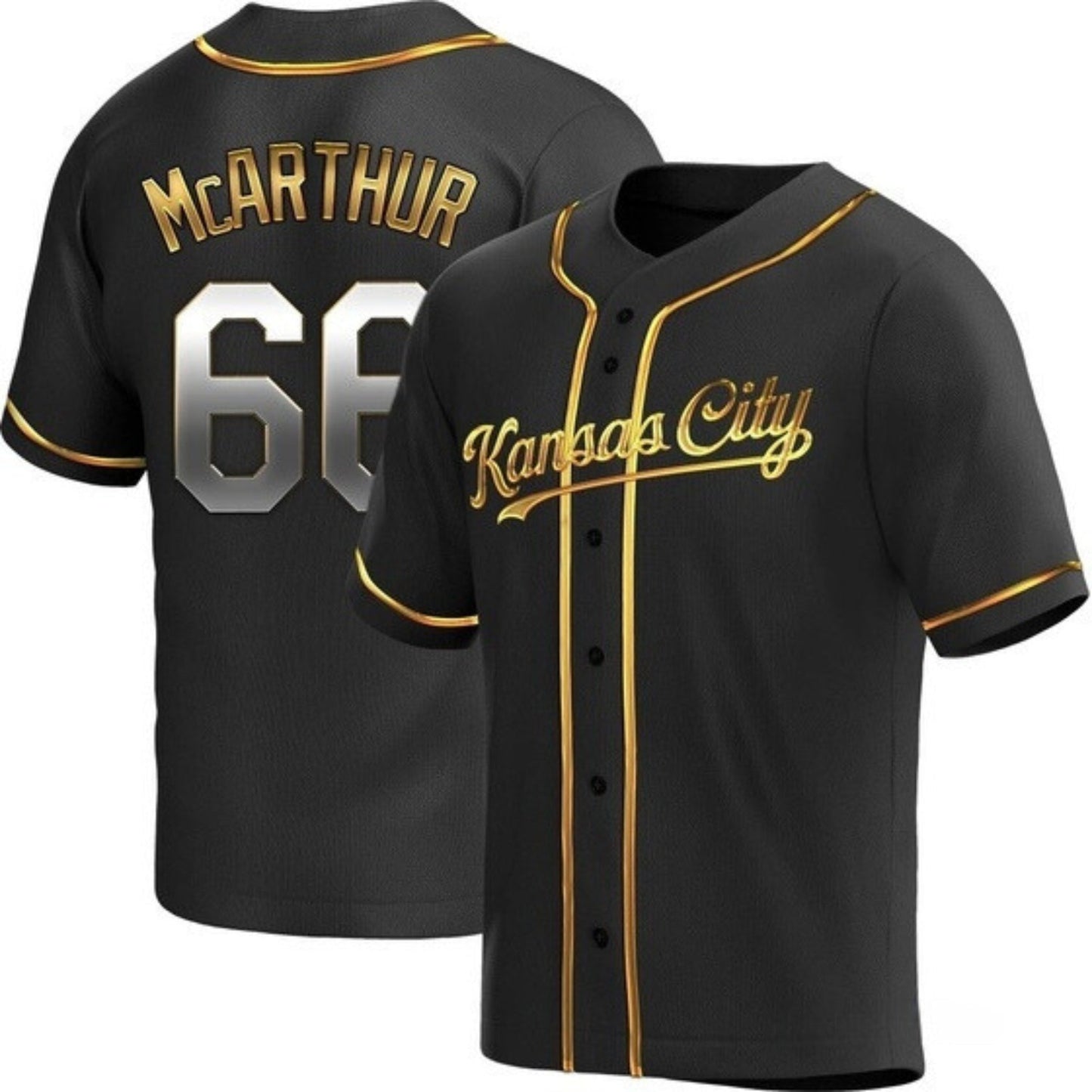 Baseball James McArthur Kansas City Royals 66 Jersey