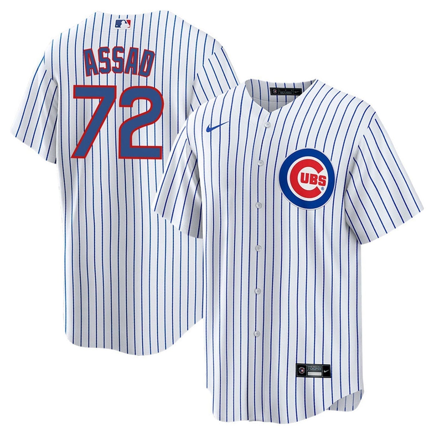 Baseball Javier Assad Chicago Cubs 72 Jersey