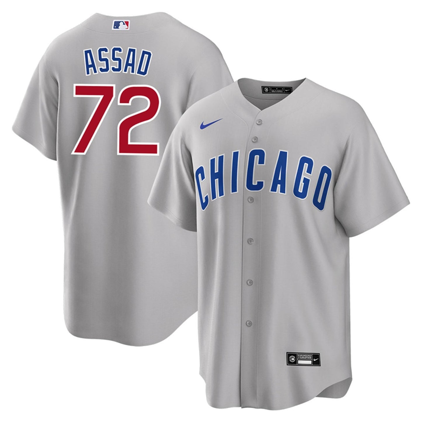 Baseball Javier Assad Chicago Cubs 72 Jersey