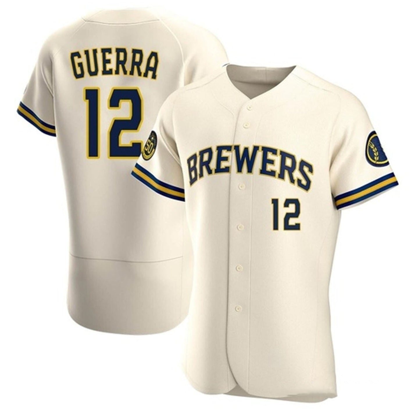Baseball Javy Guerra Milwaukee Brewers 12 Jersey