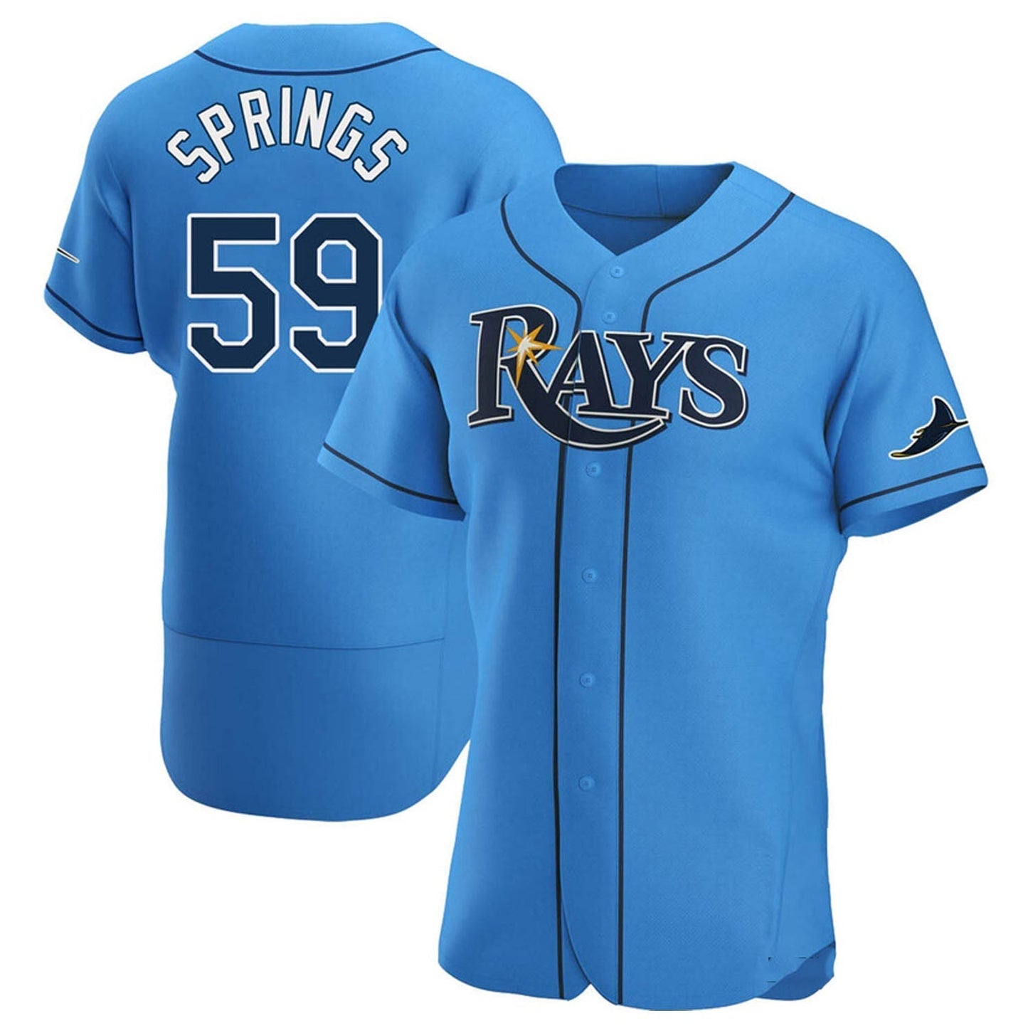 Baseball Jeffrey Springs Tampa Bay Rays 59 Jersey