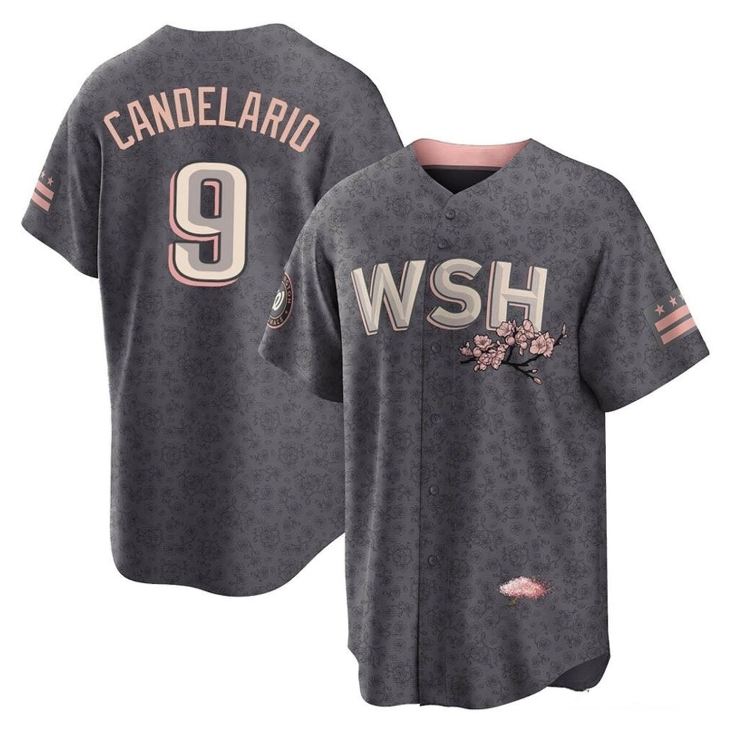 Baseball Jeimer Candelario Washington Nationals 9 Jersey