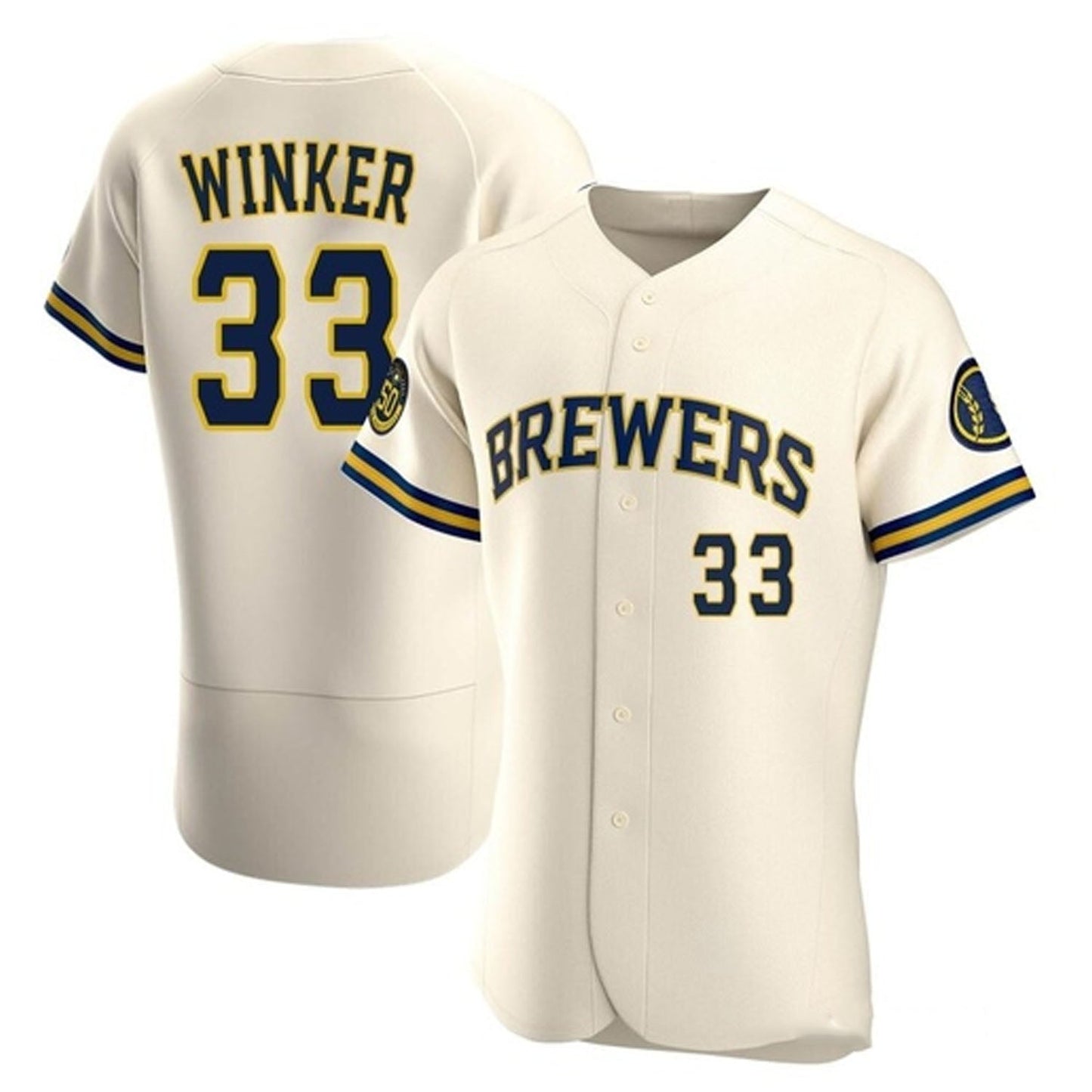 Baseball Jesse Winker Milwaukee Brewers 33 Jersey