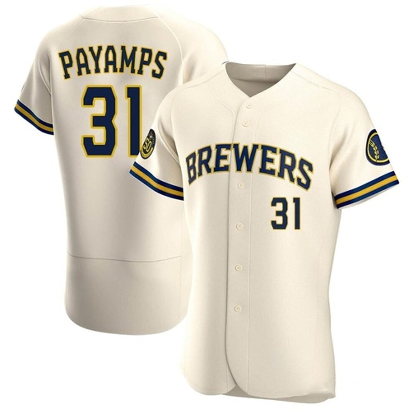 Baseball Joel Payamps Milwaukee Brewers 31 Jersey