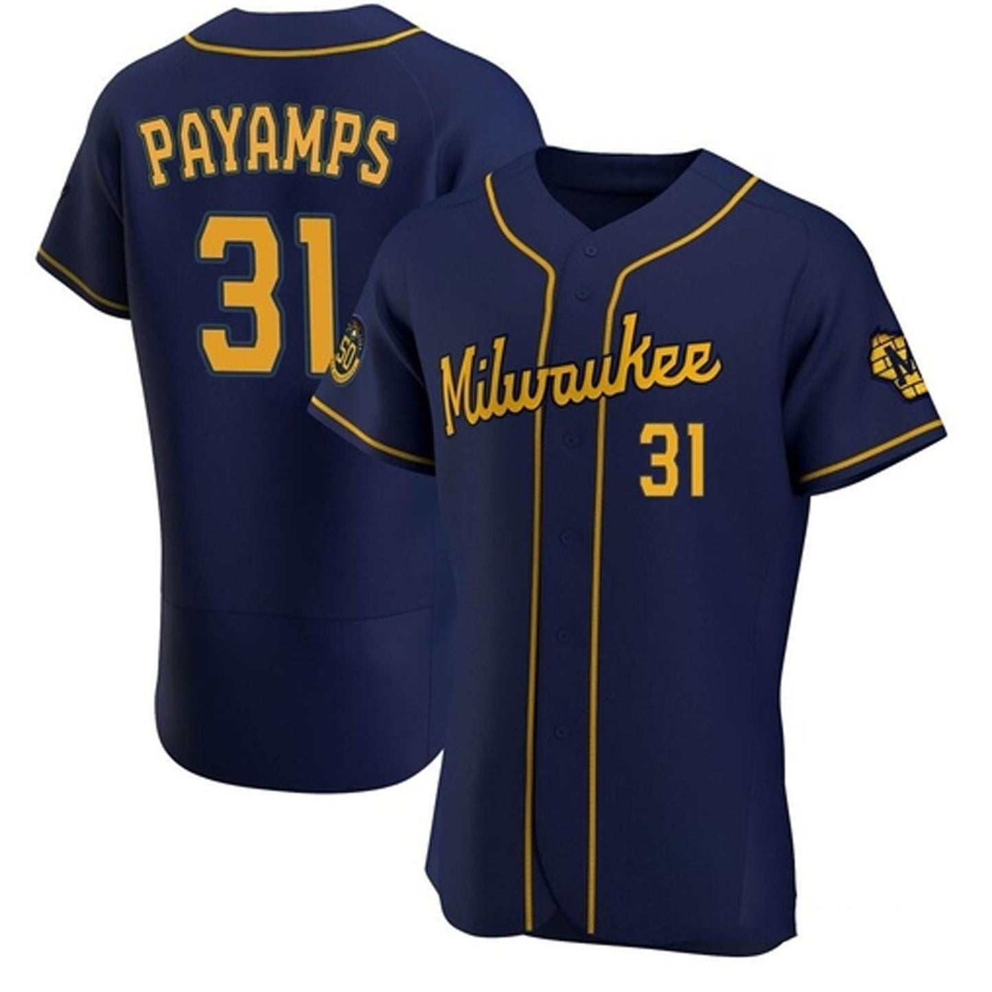 Baseball Joel Payamps Milwaukee Brewers 31 Jersey