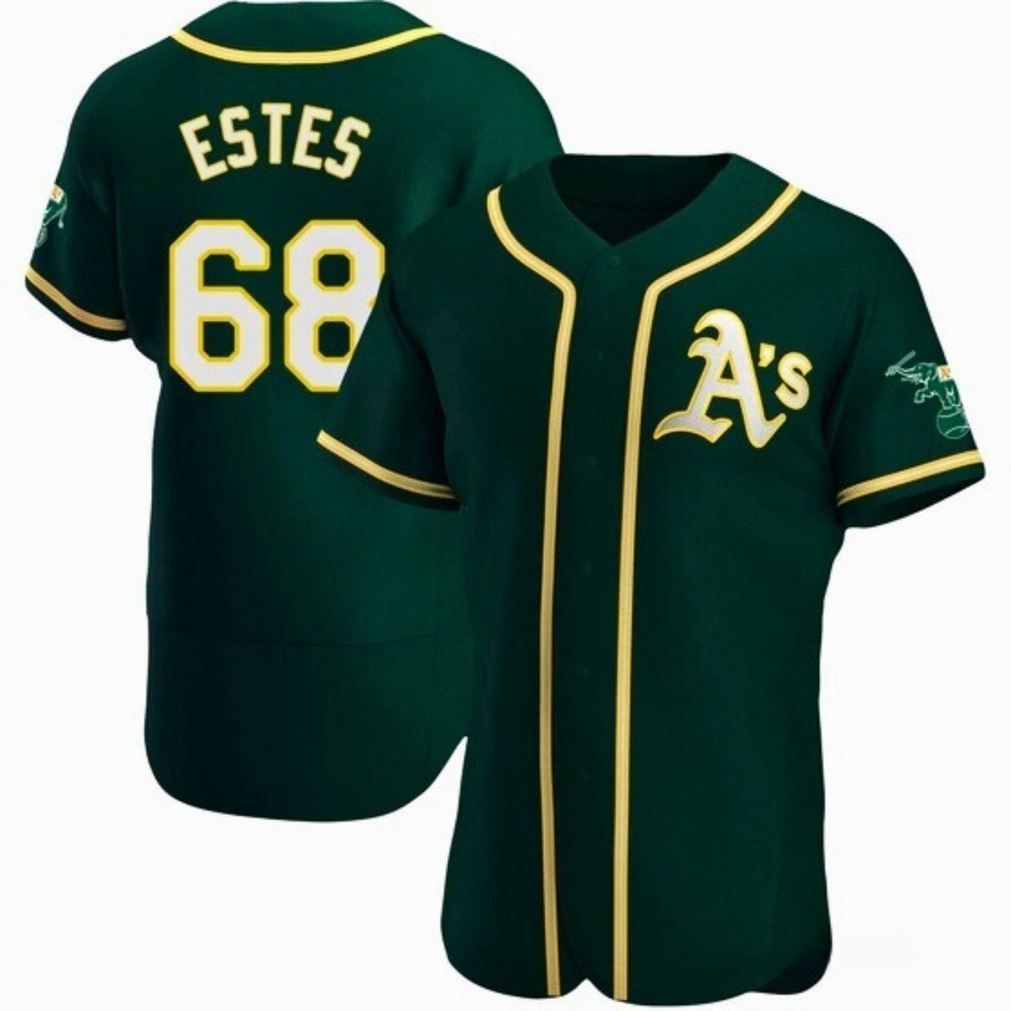 Baseball Joey Estes Oakland Athletics 68 Jersey