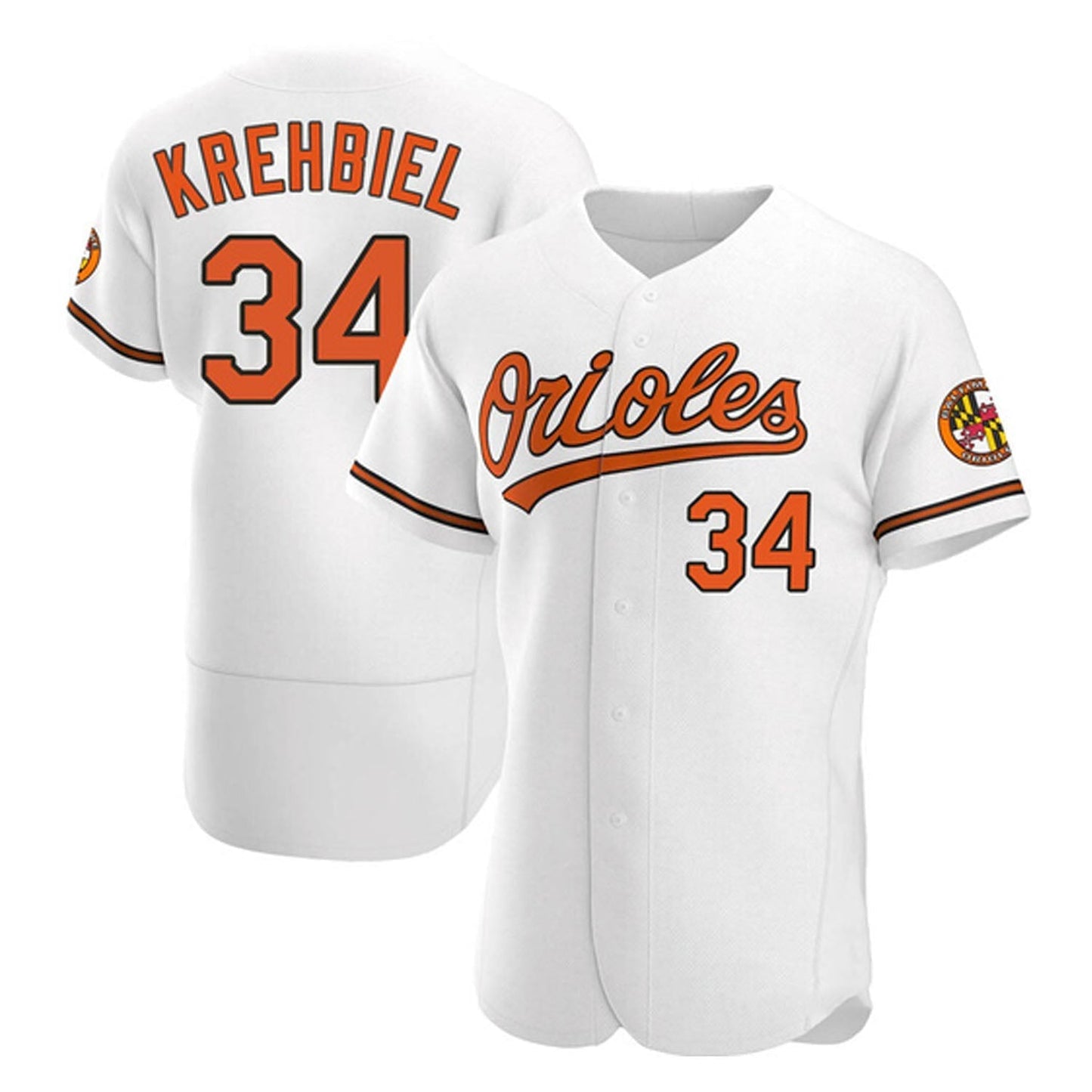 Baseball Joey Krehbiel Baltimore Orioles 34 Jersey