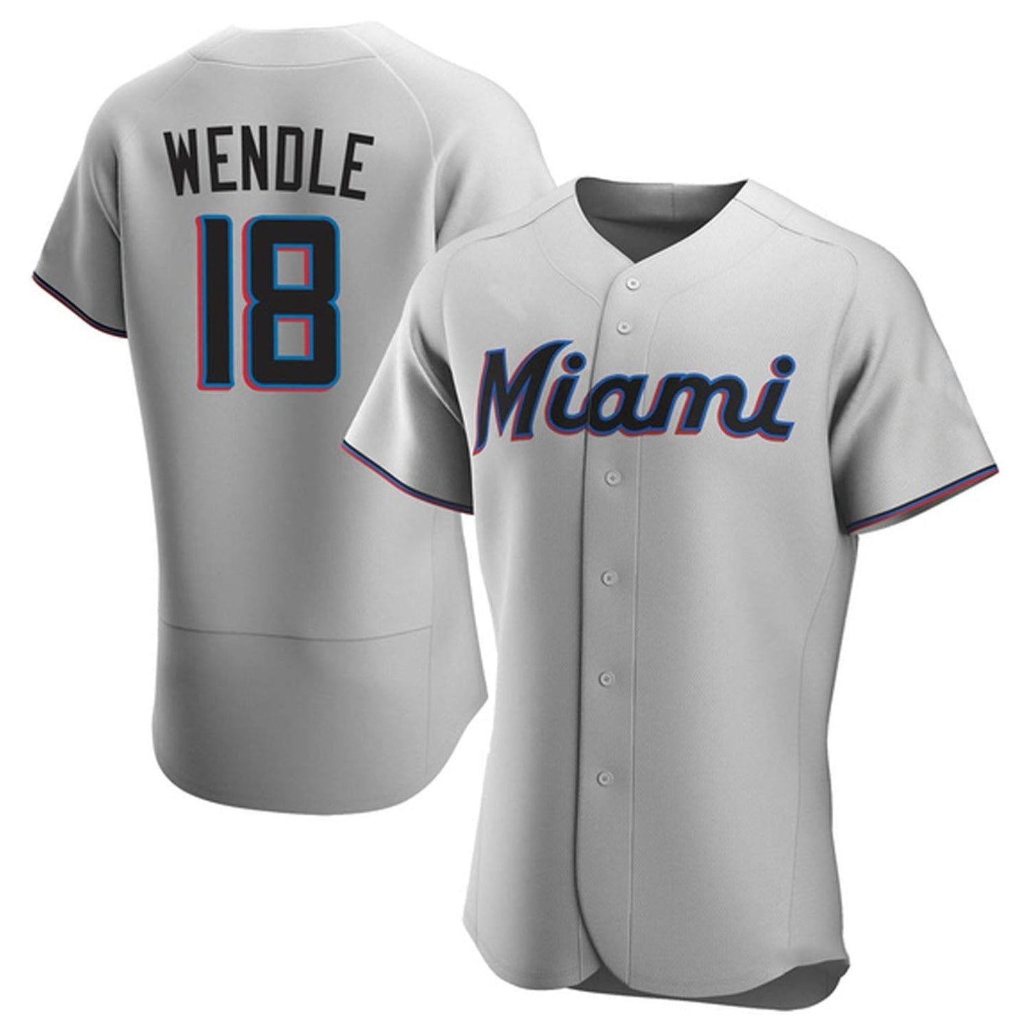 Baseball Joey Wendle Miami Marlins 18 Jersey