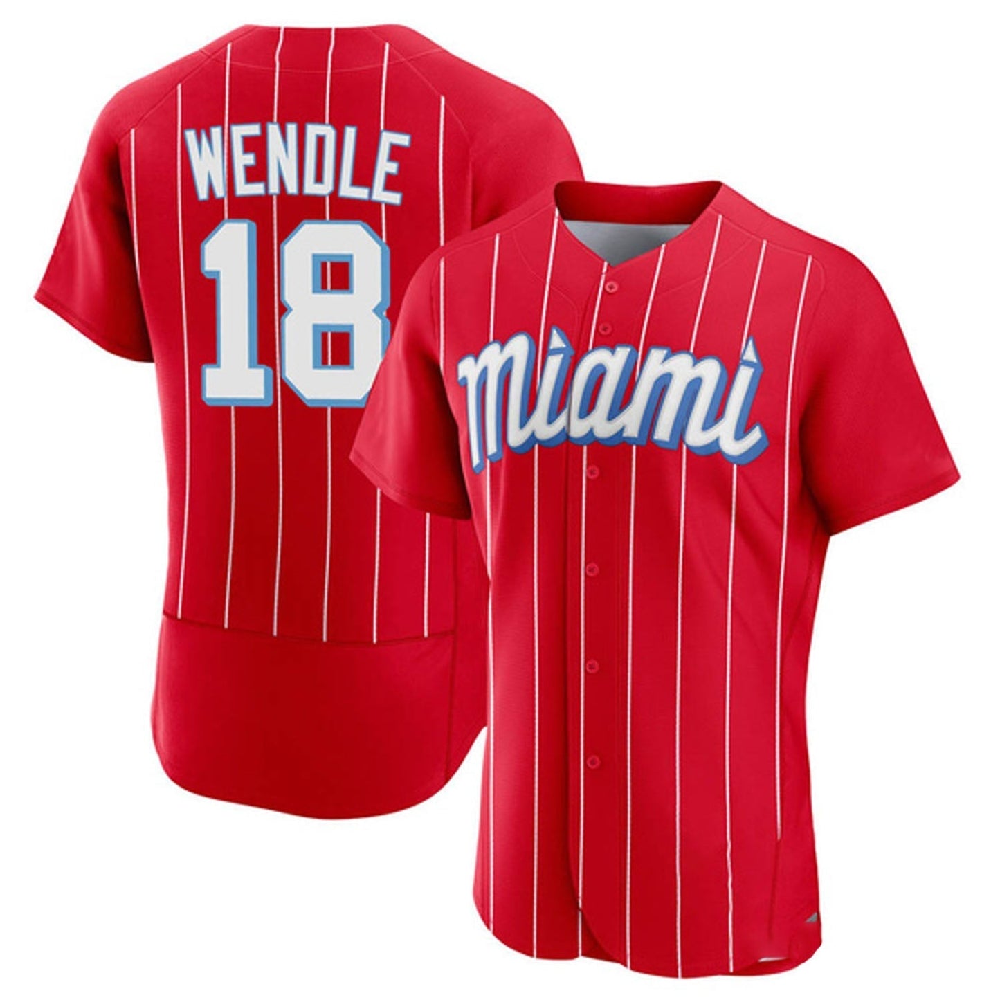 Baseball Joey Wendle Miami Marlins 18 Jersey