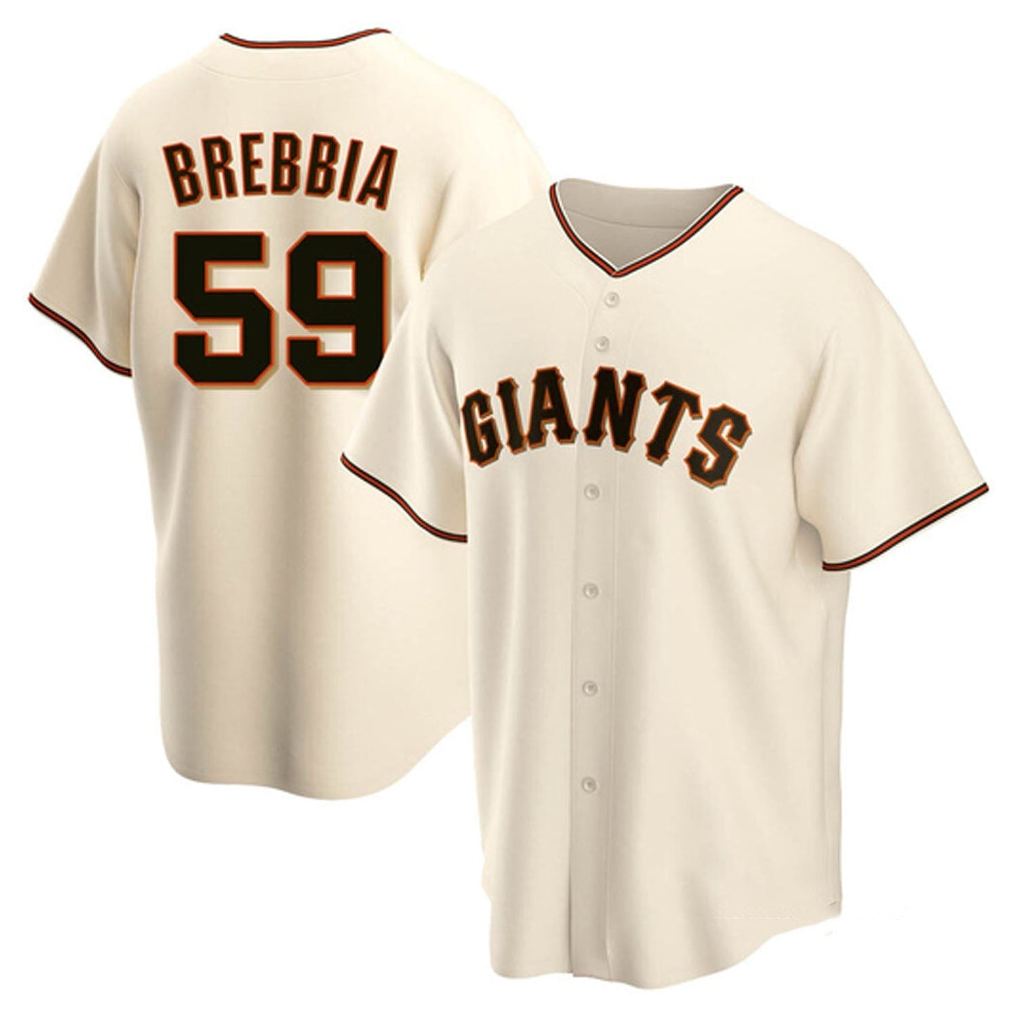 Baseball John Brebbia San Francisco Giants 59 Jersey