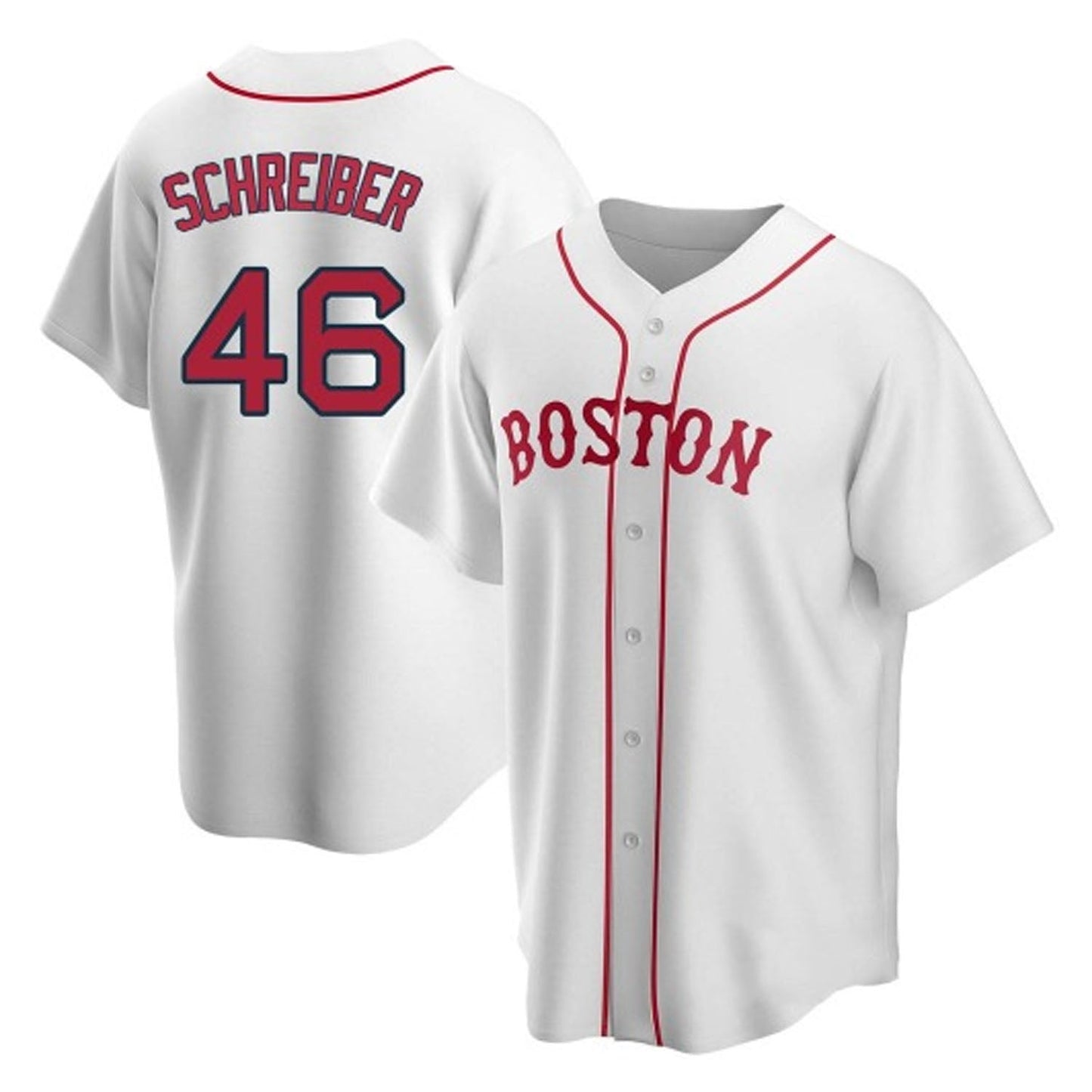 Baseball John Schreiber Boston Red Sox 46 Jersey