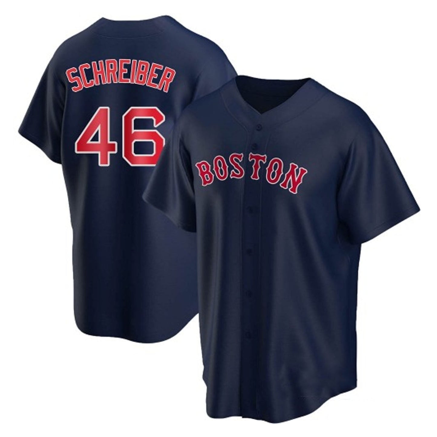 Baseball John Schreiber Boston Red Sox 46 Jersey