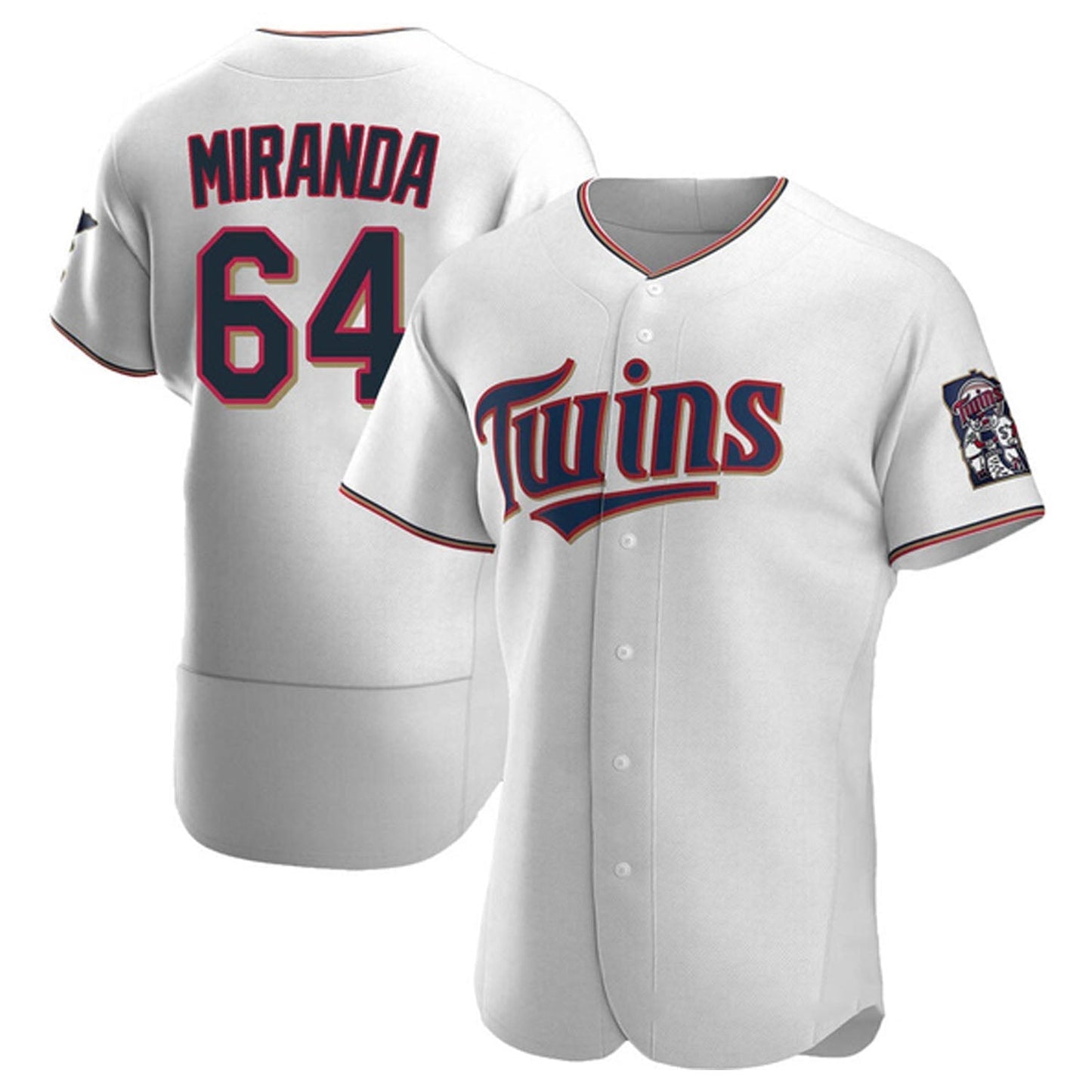 Baseball Jose Miranda White Minnesota Twins 64 Jersey