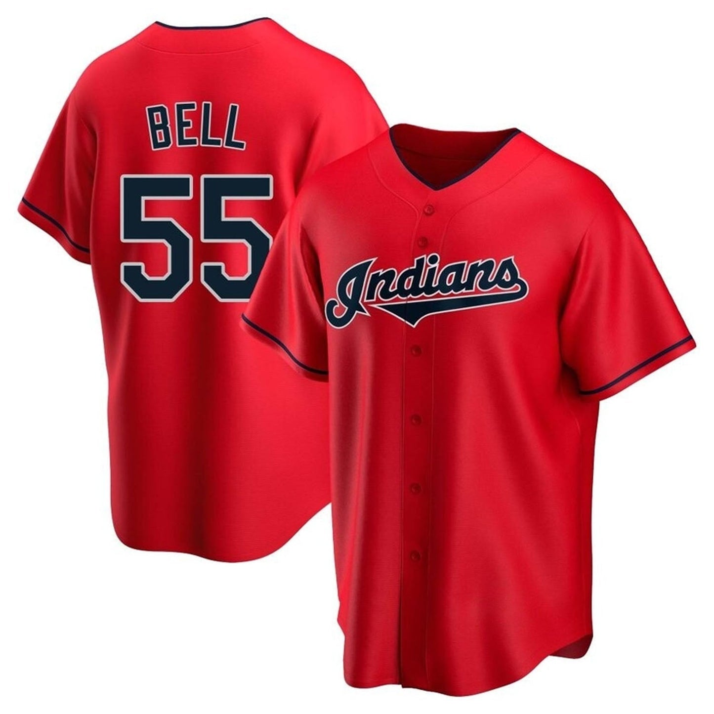 Baseball Josh Bell Cleveland Indians 55 Jersey