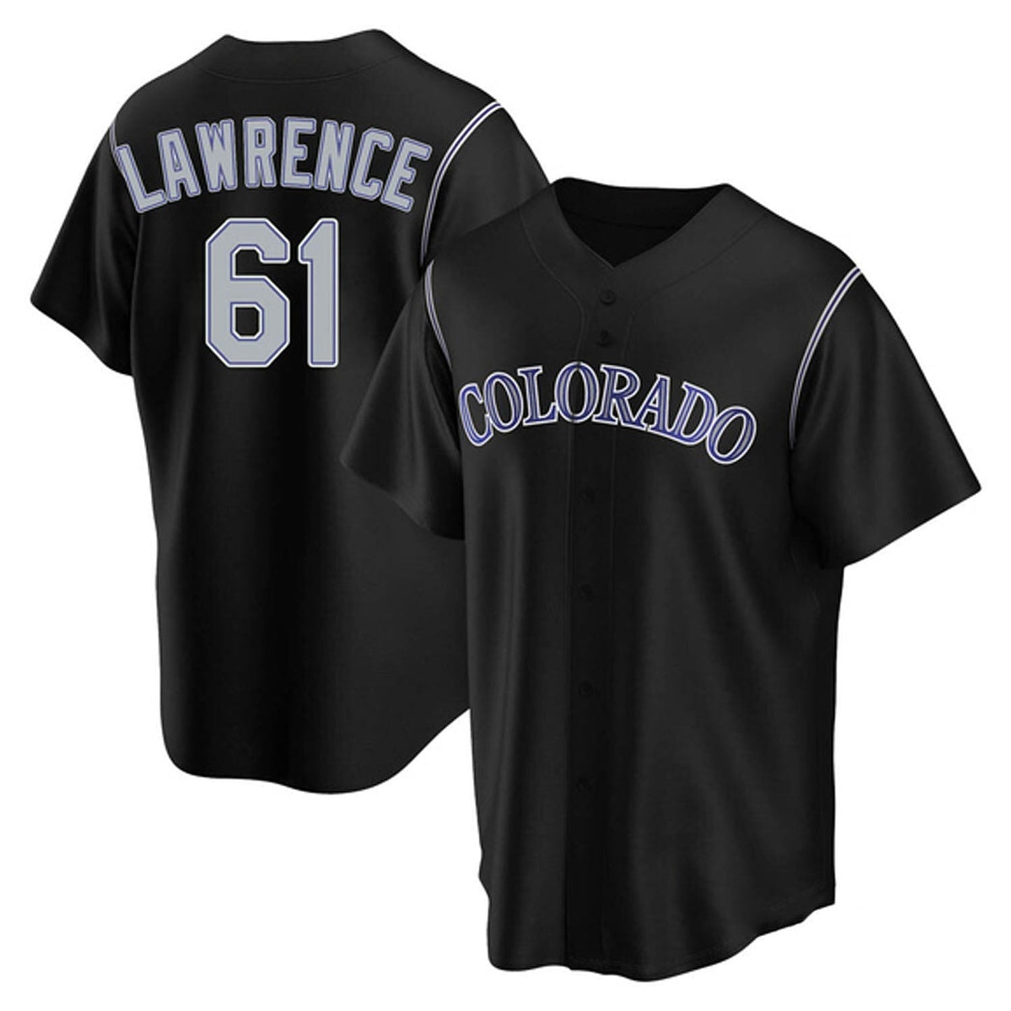 Baseball Justin Lawrence Colorado Rockies 61 Jersey