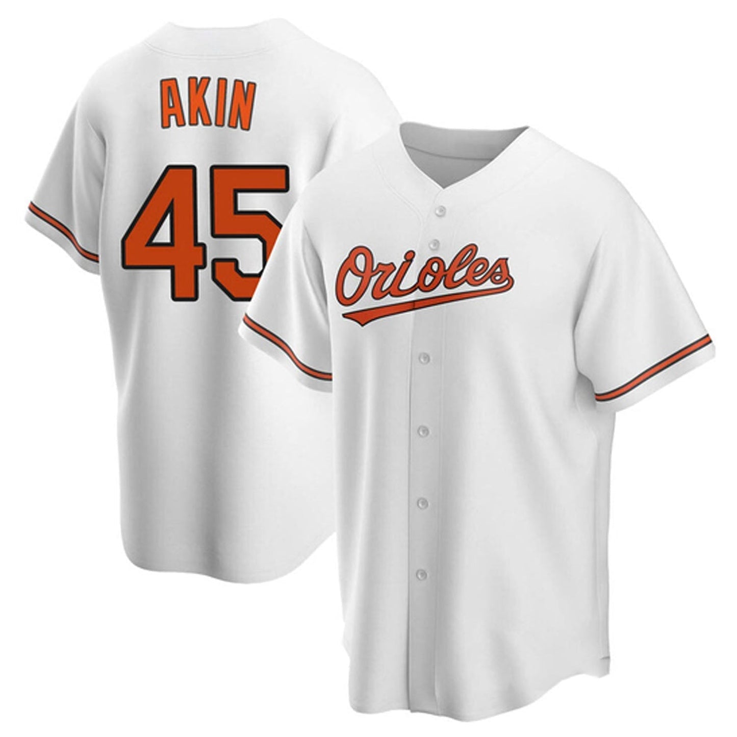 Baseball Keegan Akin Baltimore Orioles 45 Jersey