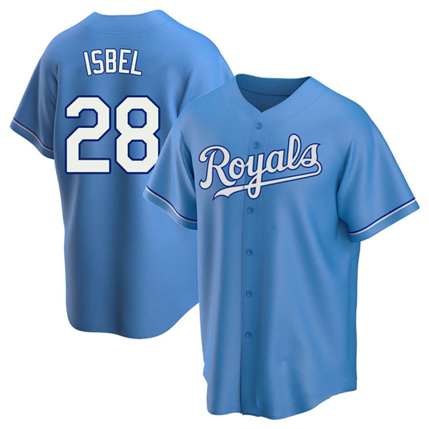 Baseball Kyle Isbel Kansas City Royals 28 Jersey