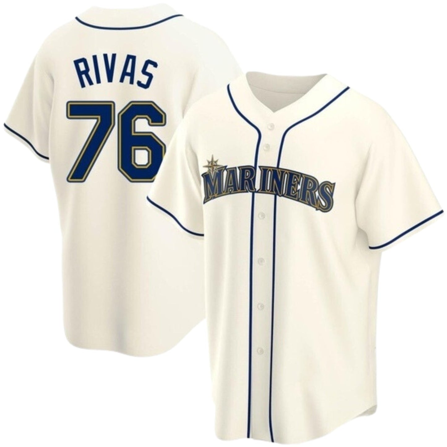 Baseball Leo Rivas Seattle Mariners 76 Jersey