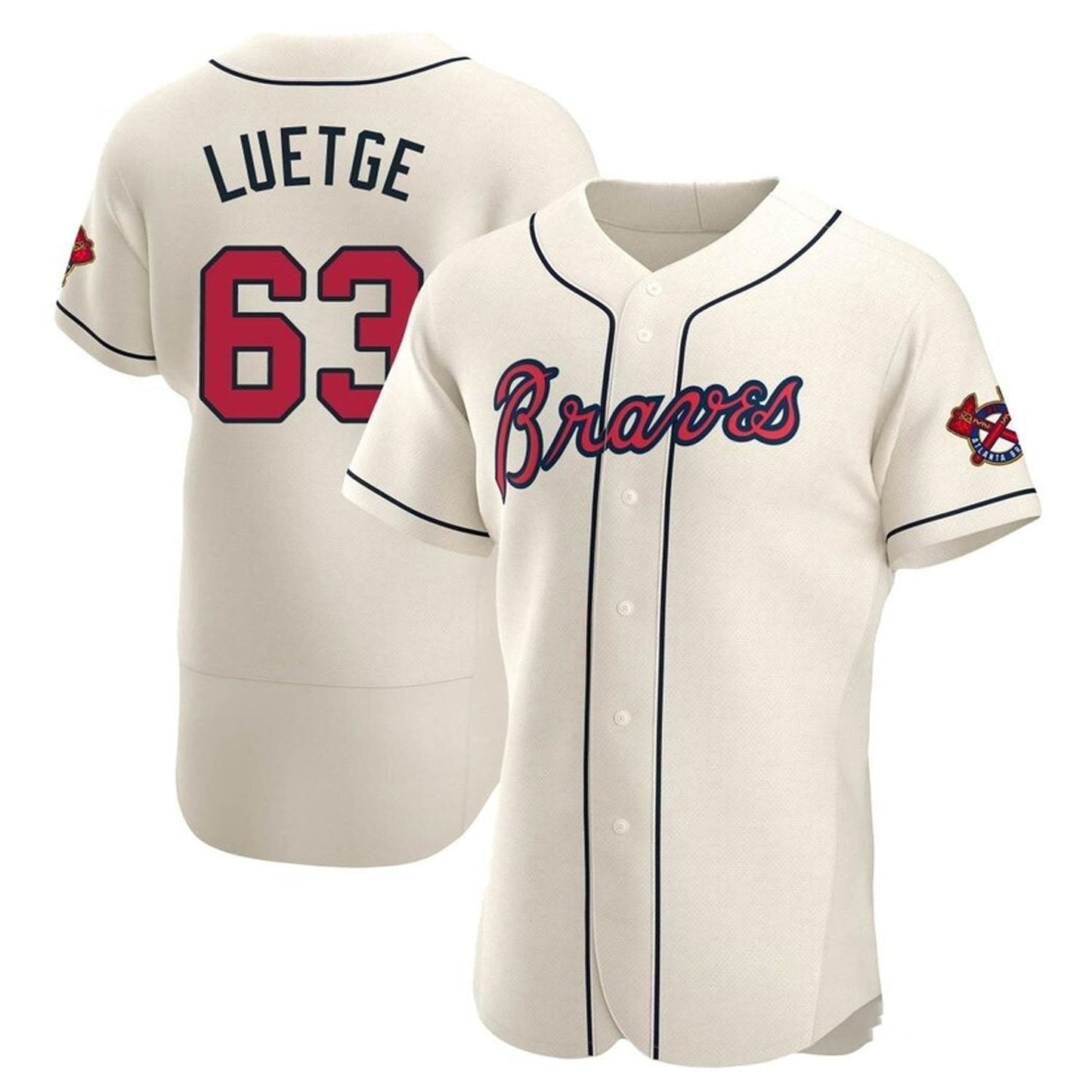 Baseball Lucas Luetge Atlanta Braves 63 Jersey