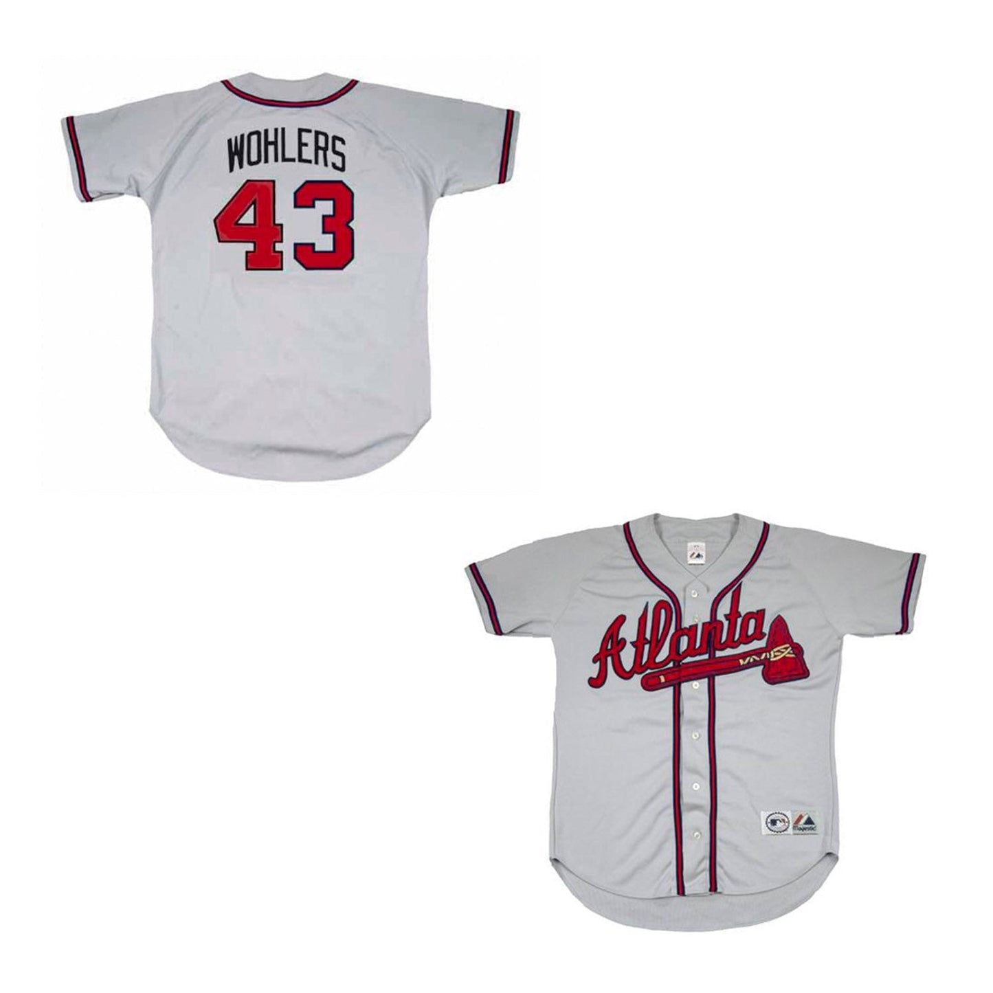 Baseball Mark Wohlers Atlanta Braves 43 Jersey