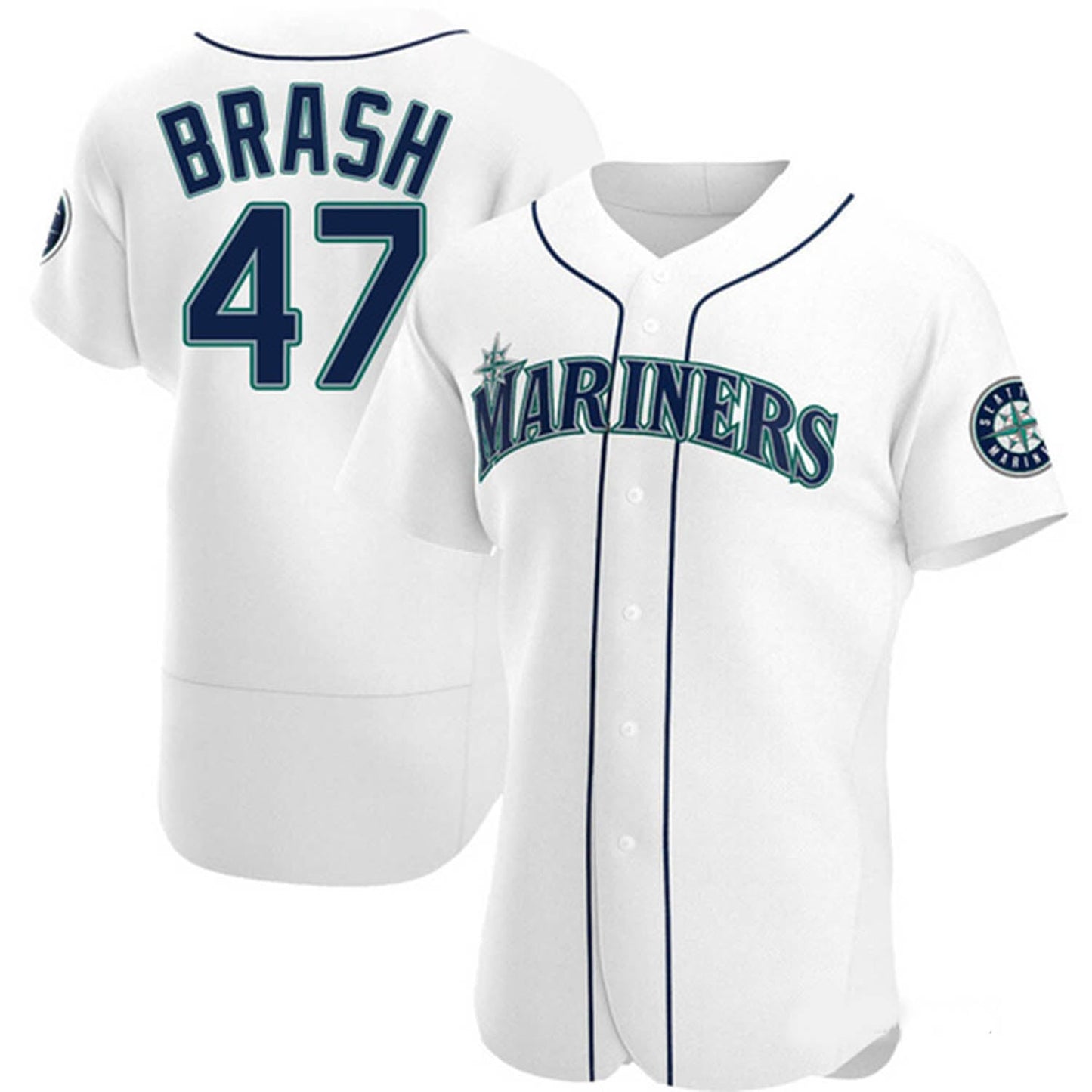 Baseball Matt Brash Seattle Mariners 47 Jersey