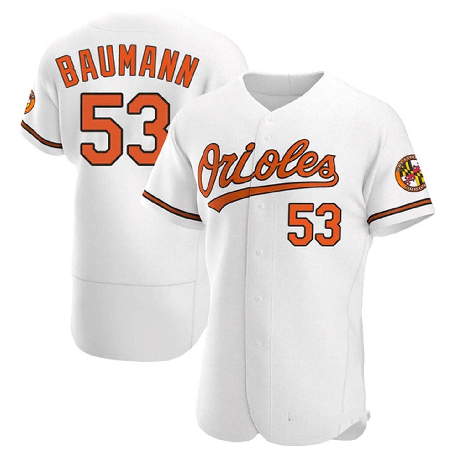 Baseball Mike Baumann Baltimore Orioles 53 Jersey