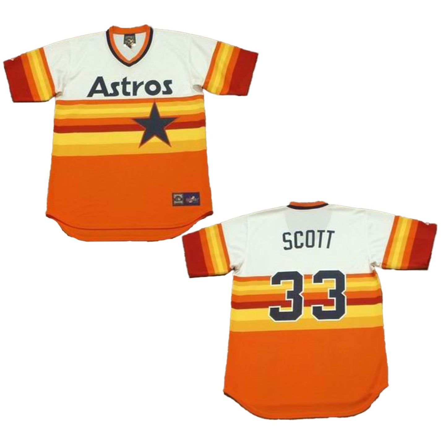 Baseball Mike Scott Houston Astros 33 Jersey