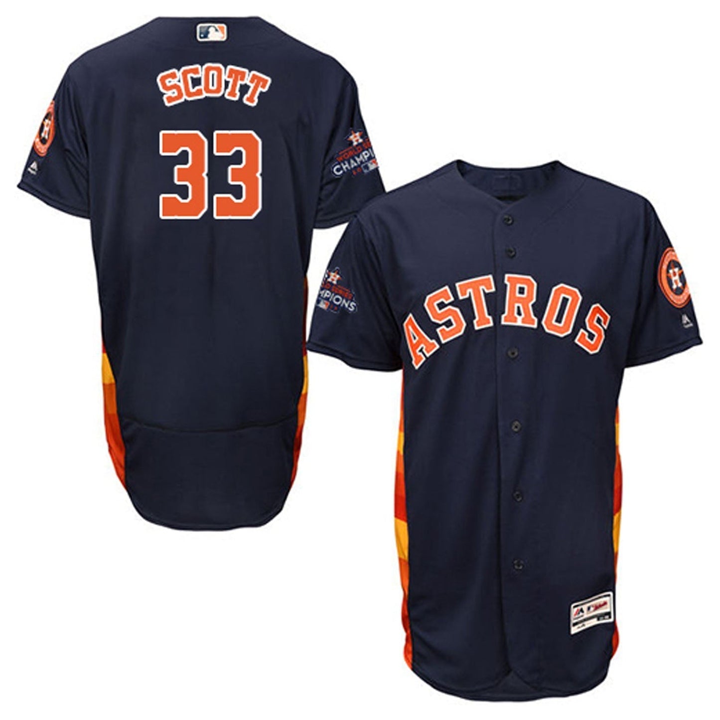 Baseball Mike Scott Houston Astros 33 Jersey