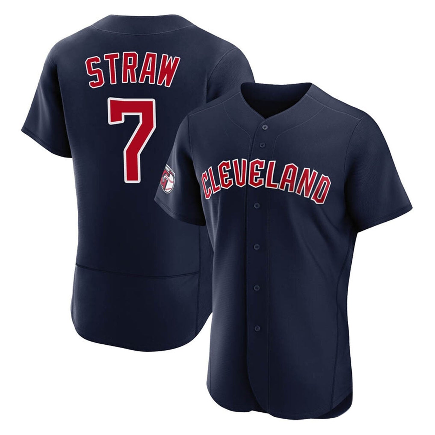 Baseball Myles Straw Cleveland Indians 7 Jersey