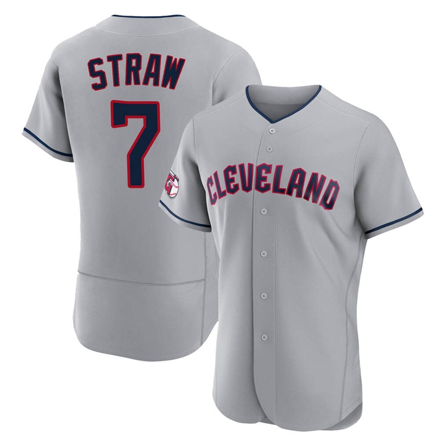 Baseball Myles Straw Cleveland Indians 7 Jersey