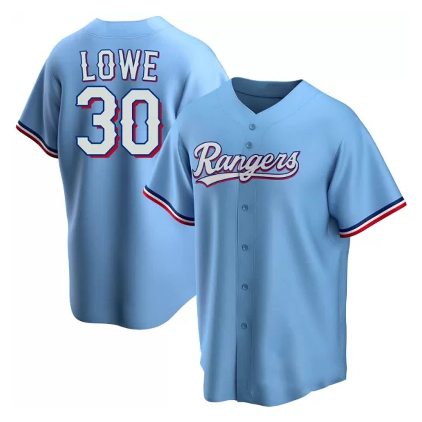 Baseball Nathaniel Lowe Texas Rangers 30 Jersey