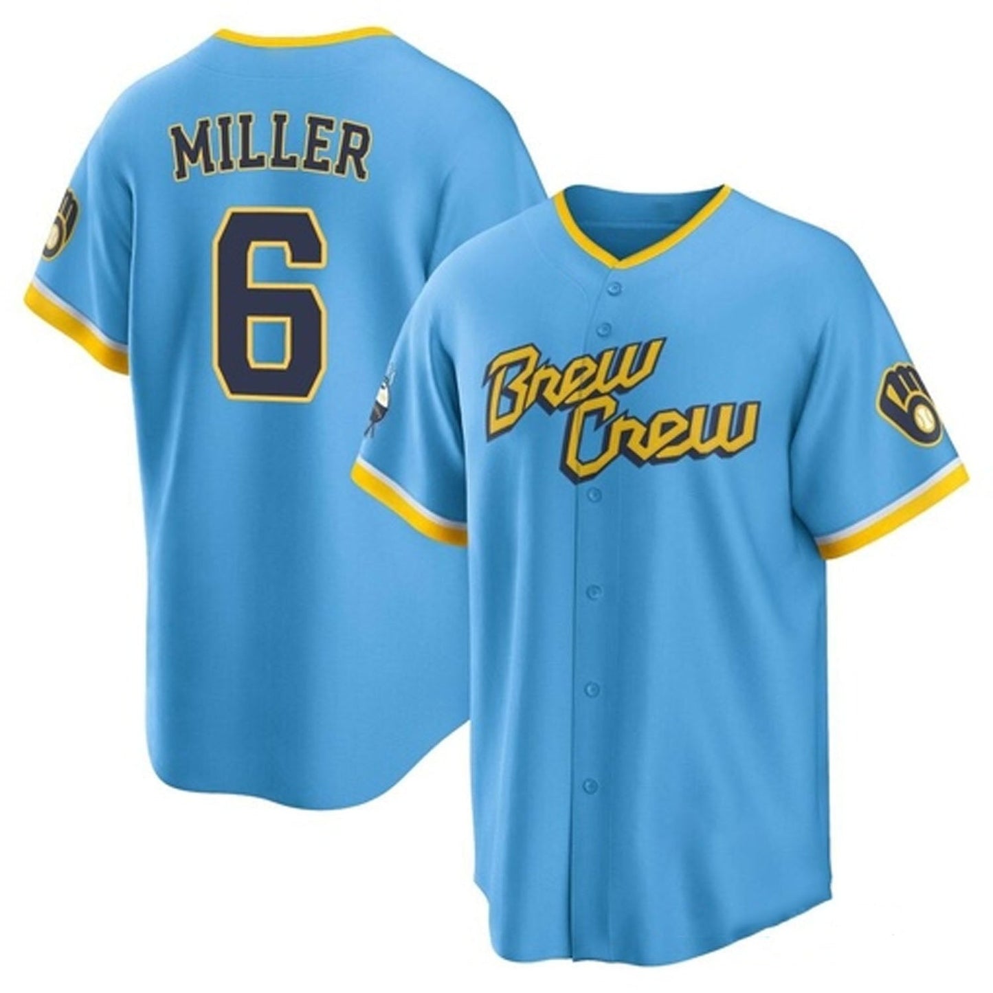 Baseball Owen Miller Milwaukee Brewers 6 Jersey