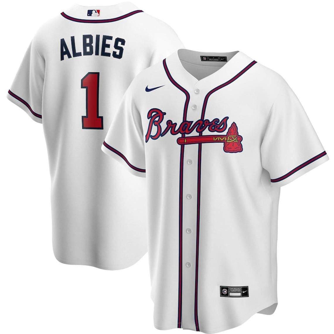 Baseball Ozzie Albies Atlanta Braves 1 Jersey