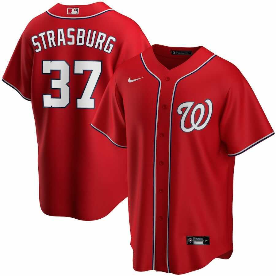 Baseball Stephen Strasburg Washington Nationals 37 Jersey