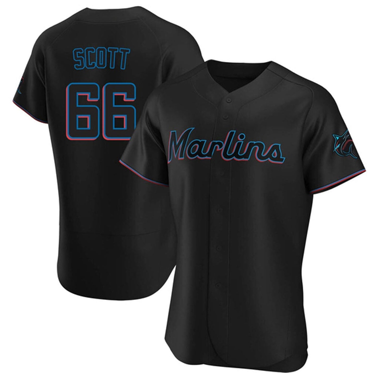 Baseball Tanner Scott Miami Marlins 66 Jersey