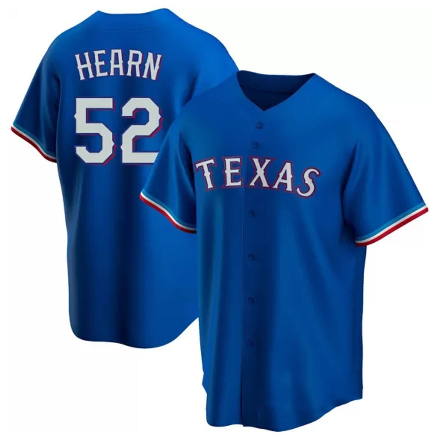 Baseball Taylor Hearn Texas Rangers 52 Jersey