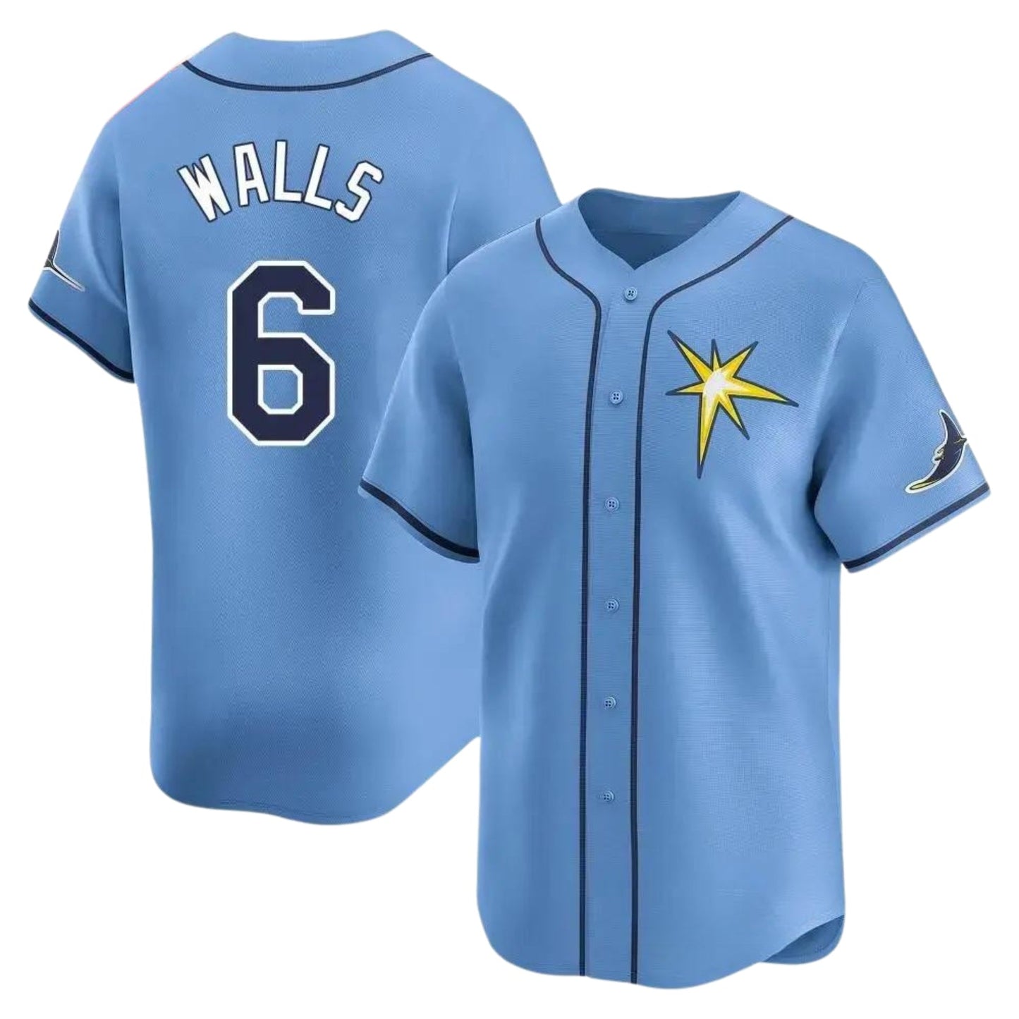 Baseball Taylor Walls Tampa Bay Rays 6 Jersey