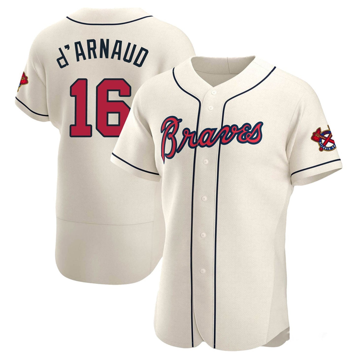 Baseball Travis D'Arnaud Atlanta Braves 16 Jersey