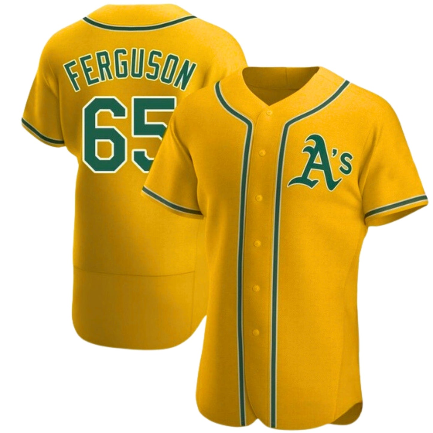 Baseball Tyler Ferguson Oakland Athletics 65 Jersey