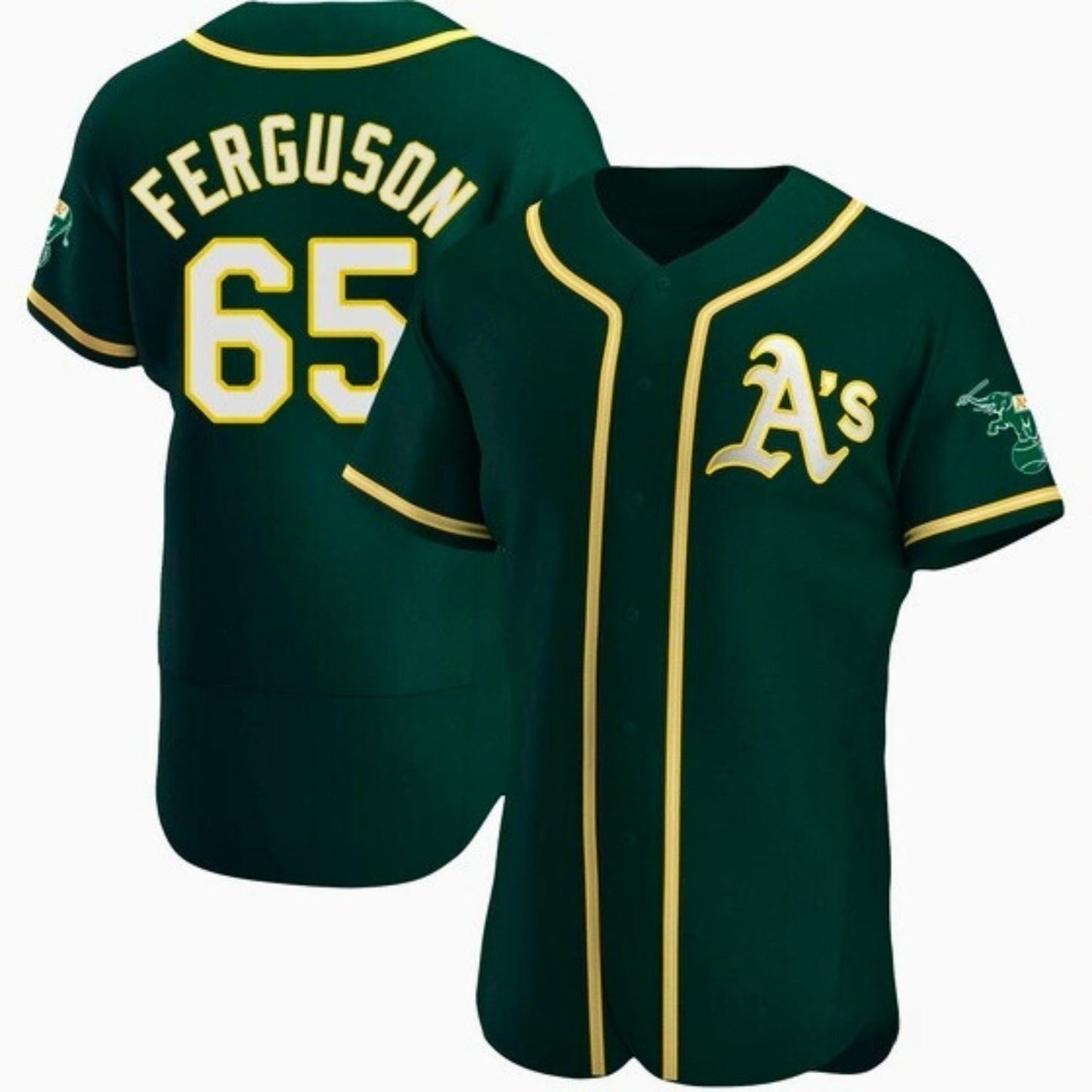Baseball Tyler Ferguson Oakland Athletics 65 Jersey