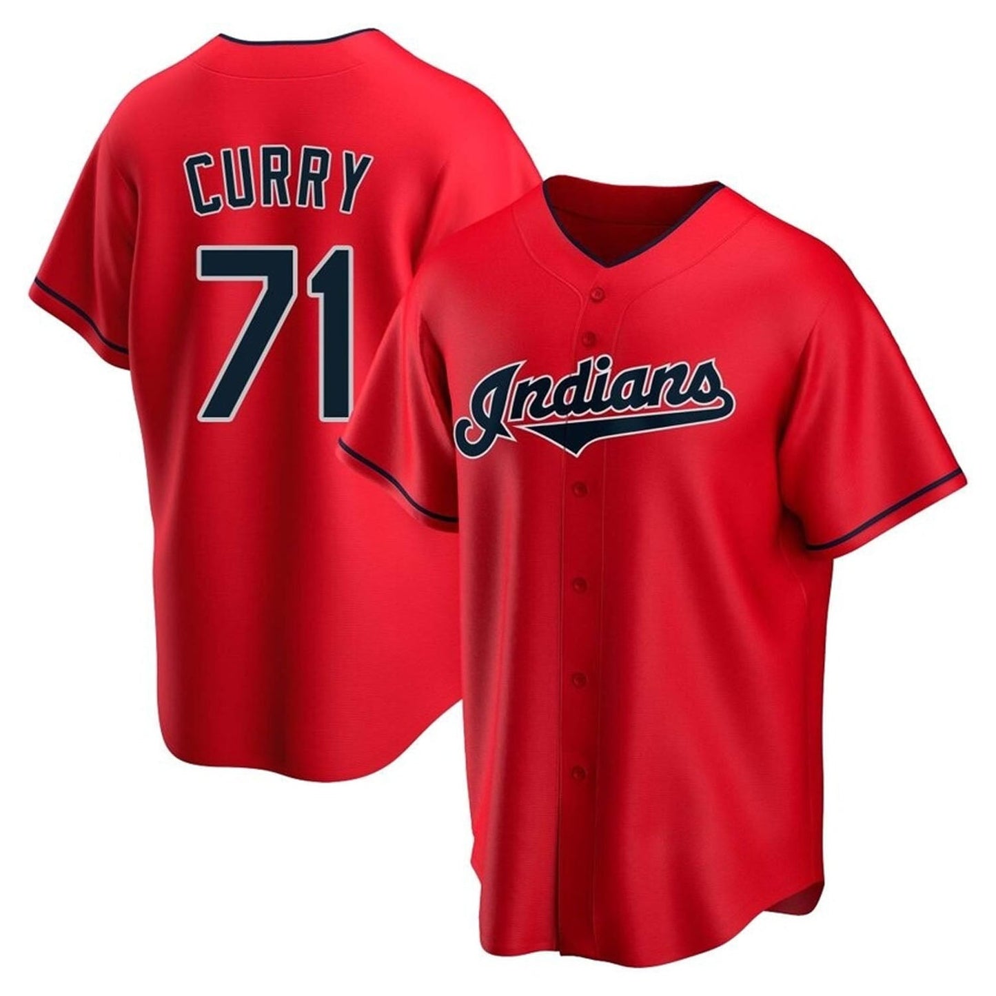Baseball Xzavion Curry Cleveland Guardians 71 Jersey
